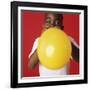 Blowing Up a Balloon-Ian Boddy-Framed Photographic Print