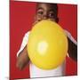 Blowing Up a Balloon-Ian Boddy-Mounted Photographic Print