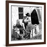 Blowing Up Flood Rock, 1885-null-Framed Giclee Print