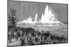 Blowing Up Flood Rock, 1885-C Graham-Mounted Giclee Print
