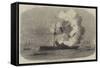 Blowing Up of the Johore, Iron Paddle-Steamer, Off Singapore-null-Framed Stretched Canvas