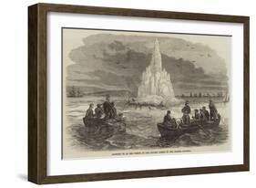 Blowing Up of the Wreck of the Golden Fleece in the Bristol Channel-null-Framed Giclee Print