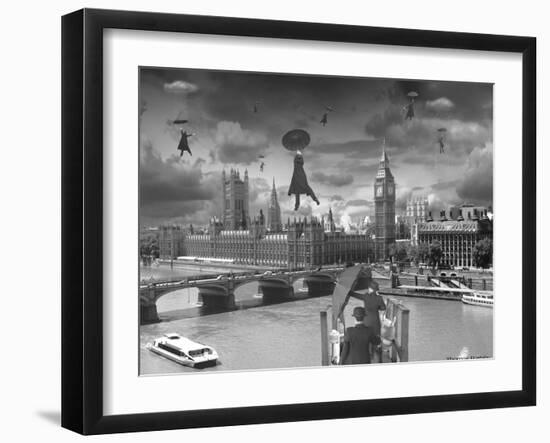 Blown Away BW-Thomas Barbey-Framed Giclee Print