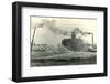 Blown down Power Lines-Found Image Press-Framed Photographic Print