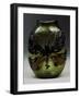Blown Glass Vase with Butterfly in Colored Paste-Hans Stoltenberg Lerche-Framed Giclee Print