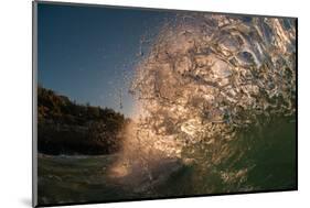 Blown Glass-Wave breaking off N. Stradbroke Island, Queensland, Australia-Mark A Johnson-Mounted Photographic Print