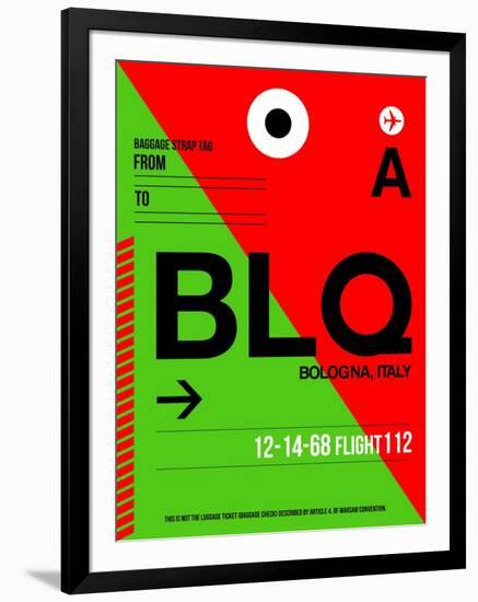 BLQ Bologna Luggage Tag I-NaxArt-Framed Art Print