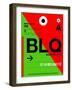 BLQ Bologna Luggage Tag I-NaxArt-Framed Art Print