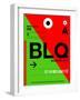 BLQ Bologna Luggage Tag I-NaxArt-Framed Art Print