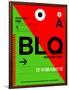 BLQ Bologna Luggage Tag I-NaxArt-Framed Art Print