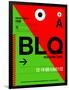 BLQ Bologna Luggage Tag I-NaxArt-Framed Art Print