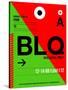 BLQ Bologna Luggage Tag I-NaxArt-Stretched Canvas