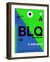 BLQ Bologna Luggage Tag II-NaxArt-Framed Art Print