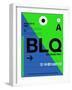 BLQ Bologna Luggage Tag II-NaxArt-Framed Art Print