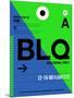 BLQ Bologna Luggage Tag II-NaxArt-Mounted Premium Giclee Print