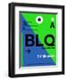 BLQ Bologna Luggage Tag II-NaxArt-Framed Art Print