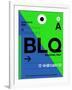 BLQ Bologna Luggage Tag II-NaxArt-Framed Art Print