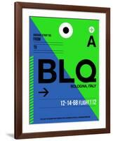 BLQ Bologna Luggage Tag II-NaxArt-Framed Art Print