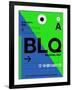 BLQ Bologna Luggage Tag II-NaxArt-Framed Art Print