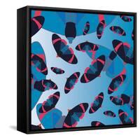 Blu Bombs-Belen Mena-Framed Stretched Canvas