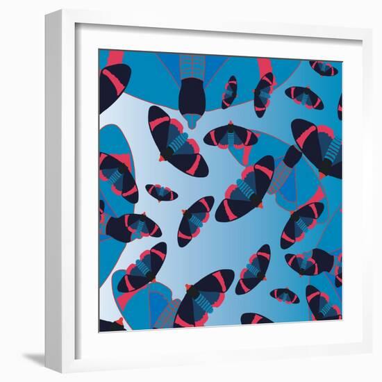 Blu Bombs-Belen Mena-Framed Giclee Print