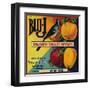 Blu-J Apple Crate Label - Watsonville, CA-Lantern Press-Framed Art Print