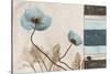 Blu Scroll Poppies-Albert Koetsier-Stretched Canvas
