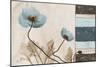 Blu Scroll Poppies-Albert Koetsier-Mounted Art Print