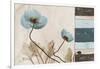 Blu Scroll Poppies-Albert Koetsier-Framed Art Print