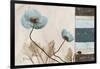 Blu Scroll Poppies-Albert Koetsier-Framed Art Print