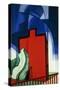 Blue Above, 1935-Oscar Florianus Bluemner-Stretched Canvas