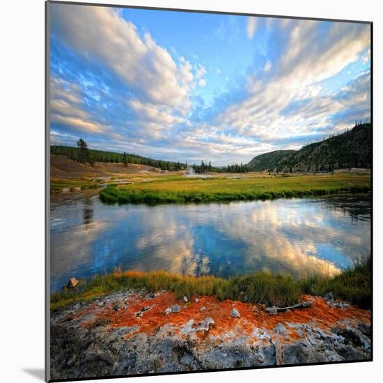 Blue Above and Below-Philippe Sainte-Laudy-Mounted Photographic Print