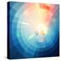 Blue Abstract Circle Tiled Background-art_of_sun-Stretched Canvas