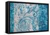 Blue Abstract Elegance I-Eva Watts-Framed Stretched Canvas