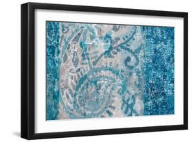 Blue Abstract Elegance I-Eva Watts-Framed Art Print