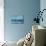 Blue Abstract Elegance II-Eva Watts-Mounted Premium Giclee Print displayed on a wall