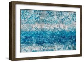 Blue Abstract Elegance II-Eva Watts-Framed Art Print