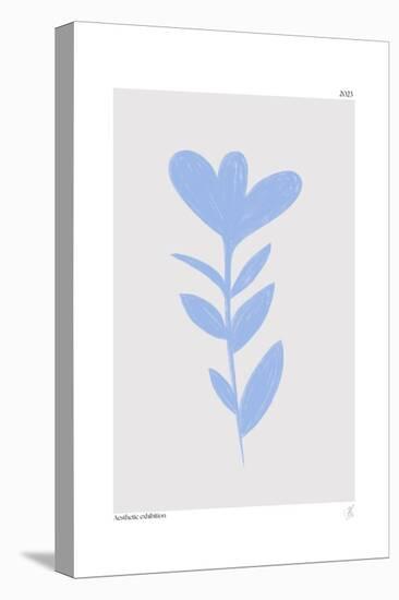 Blue Abstract Plant-Anne-Marie Volfova-Stretched Canvas