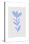 Blue Abstract Plant-Anne-Marie Volfova-Stretched Canvas