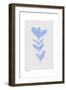 Blue Abstract Plant-Anne-Marie Volfova-Framed Giclee Print
