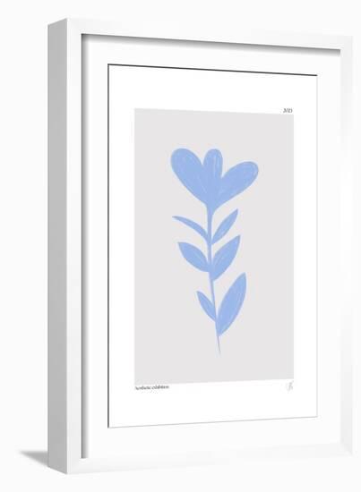 Blue Abstract Plant-Anne-Marie Volfova-Framed Giclee Print