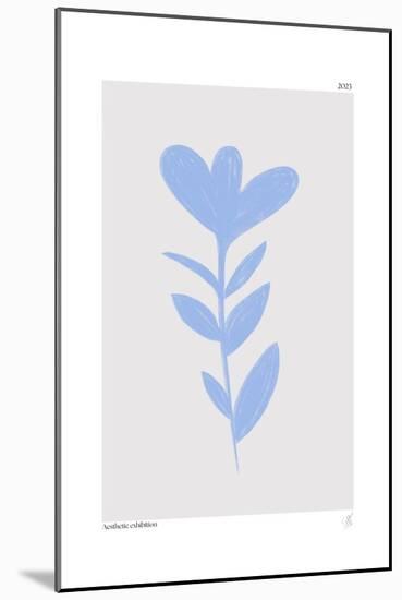 Blue Abstract Plant-Anne-Marie Volfova-Mounted Giclee Print
