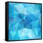 Blue Abstract Shining Ice Vector Background-art_of_sun-Framed Stretched Canvas