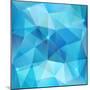 Blue Abstract Shining Ice Vector Background-art_of_sun-Mounted Premium Giclee Print