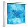 Blue Abstract Shining Ice Vector Background-art_of_sun-Framed Art Print