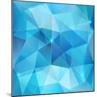 Blue Abstract Shining Ice Vector Background-art_of_sun-Mounted Art Print
