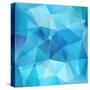 Blue Abstract Shining Ice Vector Background-art_of_sun-Stretched Canvas