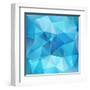 Blue Abstract Shining Ice Vector Background-art_of_sun-Framed Art Print