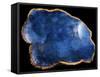 Blue Agate Marble-Jace Grey-Framed Stretched Canvas