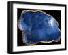 Blue Agate Marble-Jace Grey-Framed Art Print